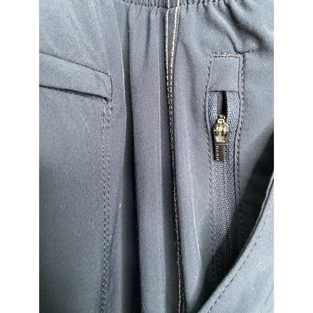 Athleta Chelsea Wide Leg Pants Navy Cargo Pockets Comfort Trending Size 14 - Picture 7 of 10